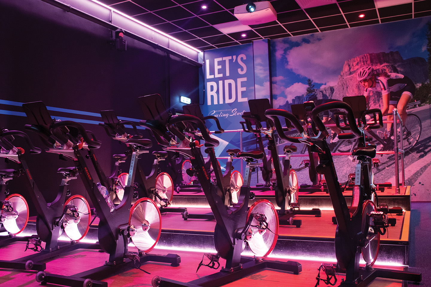 Indoor cycling hot sale studio